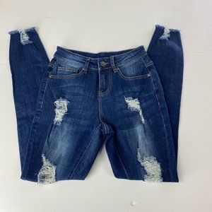 Women's Small Sim Skinny Rip Jeans